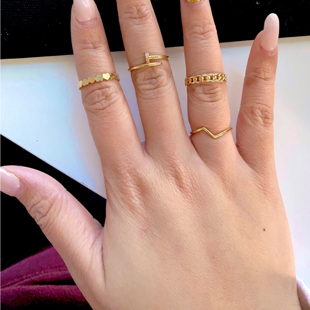 18k gold rings